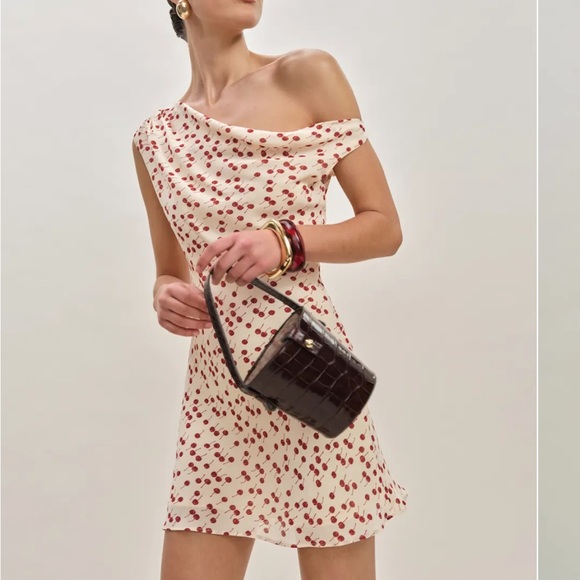 NWT REFORMATION Kristine Dress Cherry Pudding size 4